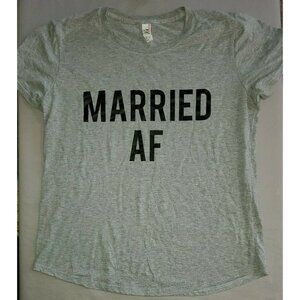 MARRIED AF Short Sleeve Tee Honeymoon Newlyweds